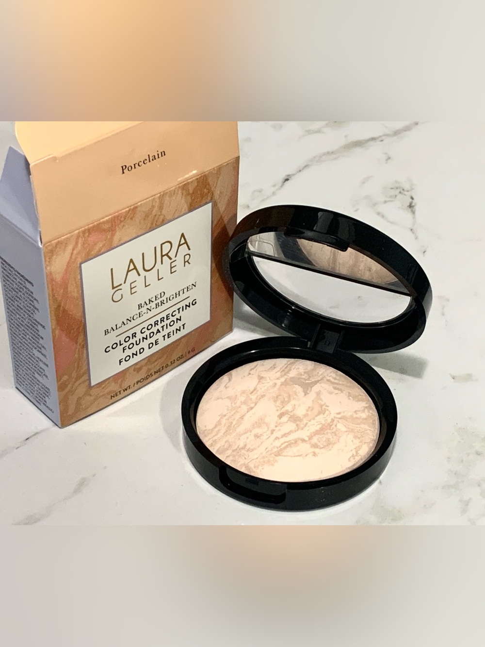 Laura Geller Porcelain Baked Balance n Brighten Powder Foundation NIB